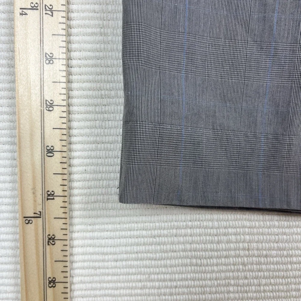 Banana Republic Mens 34x32 Gray‎ Glen Plaid Pants Dark Academia Preppy Old Money